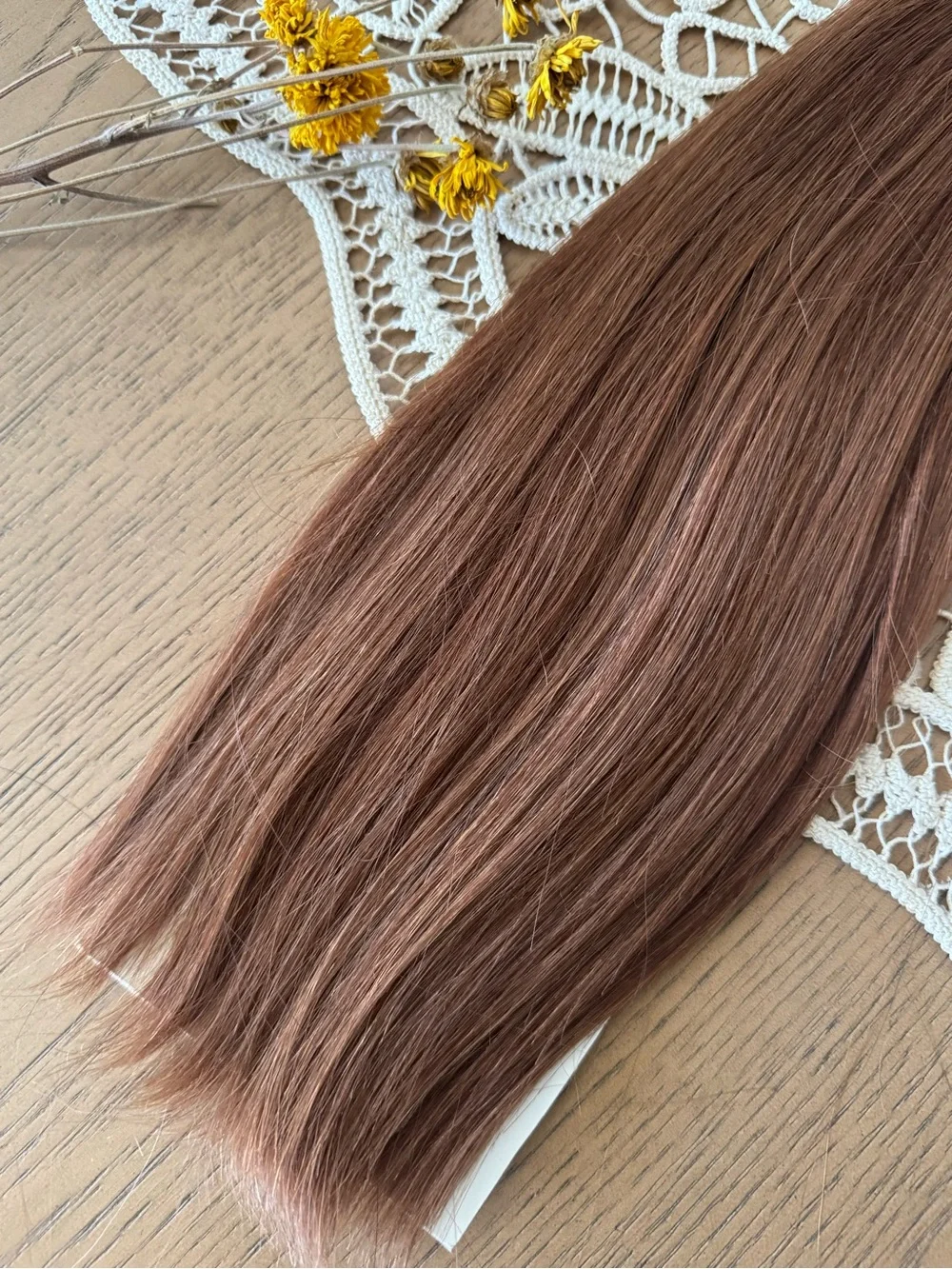 Silky Hair 100% Human Hair Weft Extensions 16